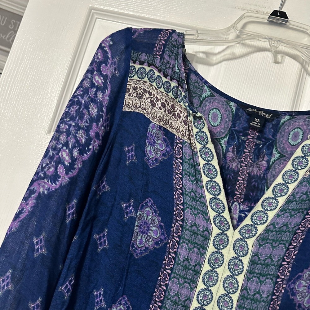 Lucky Brand Medallion Print Casual Shirt - Picture 5 of 15